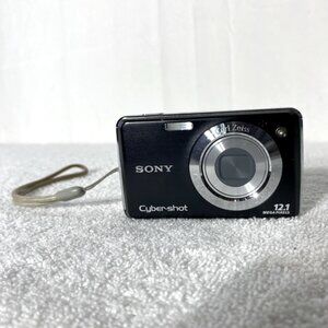 Vintage Y2K Sony Cybershot DSCW220 121 MP Digital Camera Black